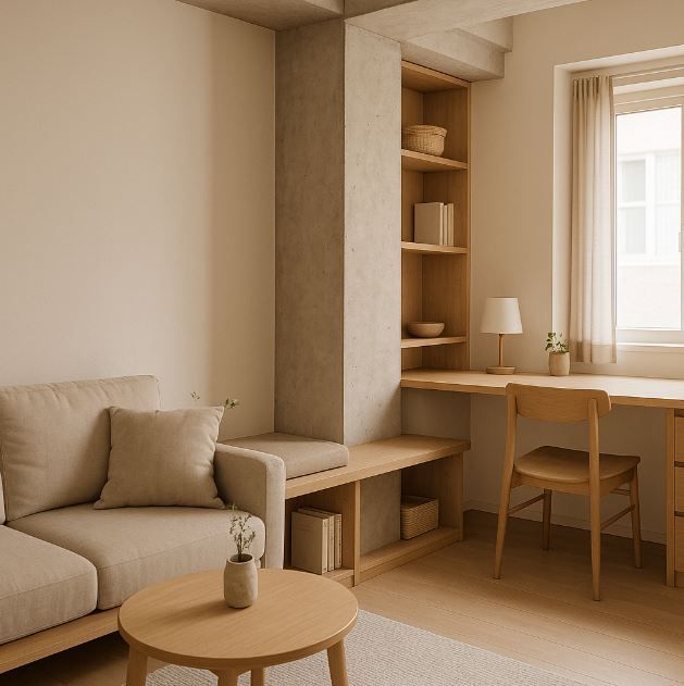 解決樑柱突兀問題：打造不浪費的畸零角落